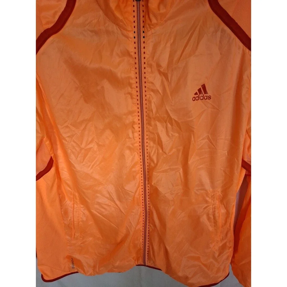 ADIDAS ADIZERO Climacool Formation Orange Unisex Windebreaker Jacket Size XL